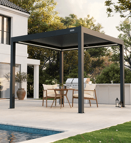 Pergoluxe fabric retractable roof